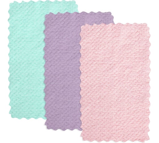 Изображение товара Салфетка МУЛЬТИДОМ NEW Бархат размер 14х25 см, 3 цвета VL58-241