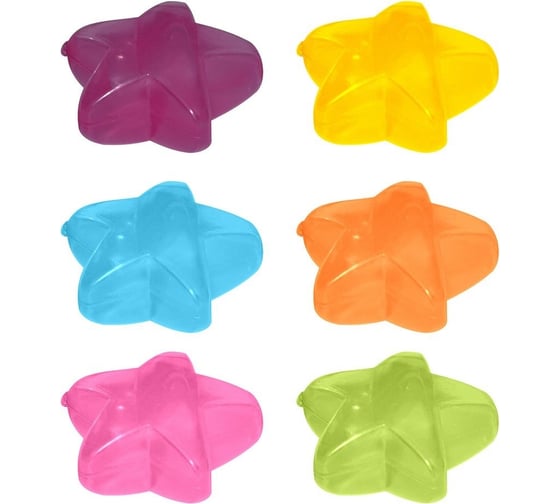 Изображение товара Набор охладителей для напитков МУЛЬТИДОМ Звездочки 6 цветов DH13-101