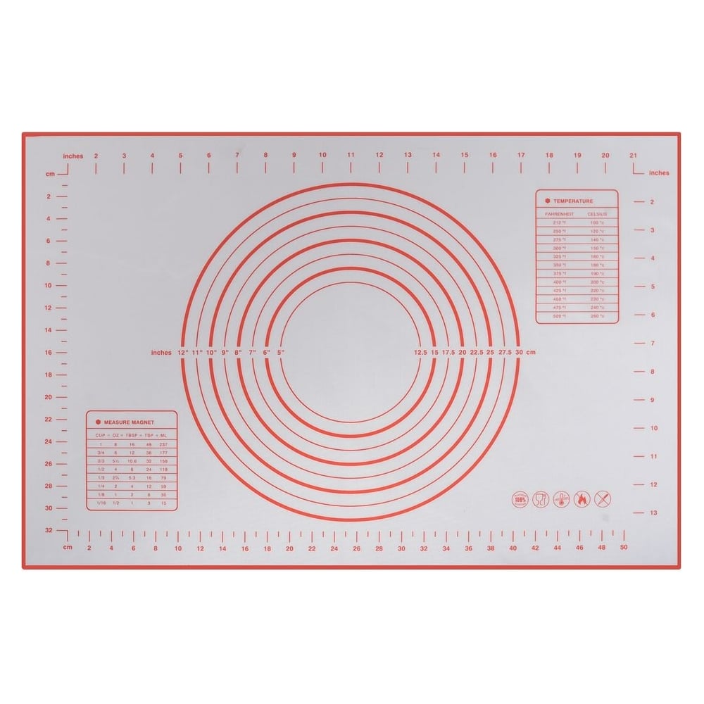Изображение товара Коврик для выпечки МУЛЬТИДОМ NEW 60х40 см силикон с разметкой