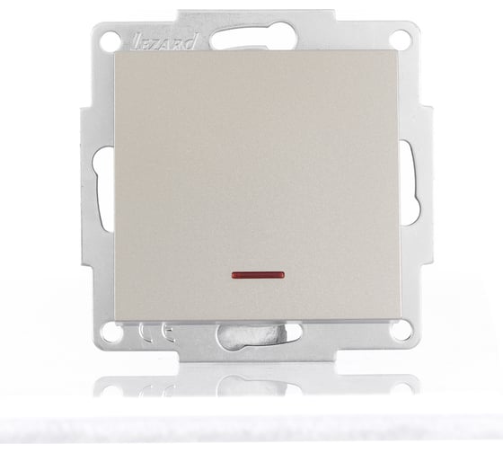 Изображение товара Выключатель Lezard VESNA с подсветкой титан 742-3788-111