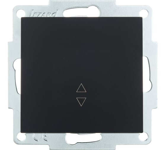 Изображение товара Проходной выключатель Lezard VESNA чёрный бархат 742-4288-105