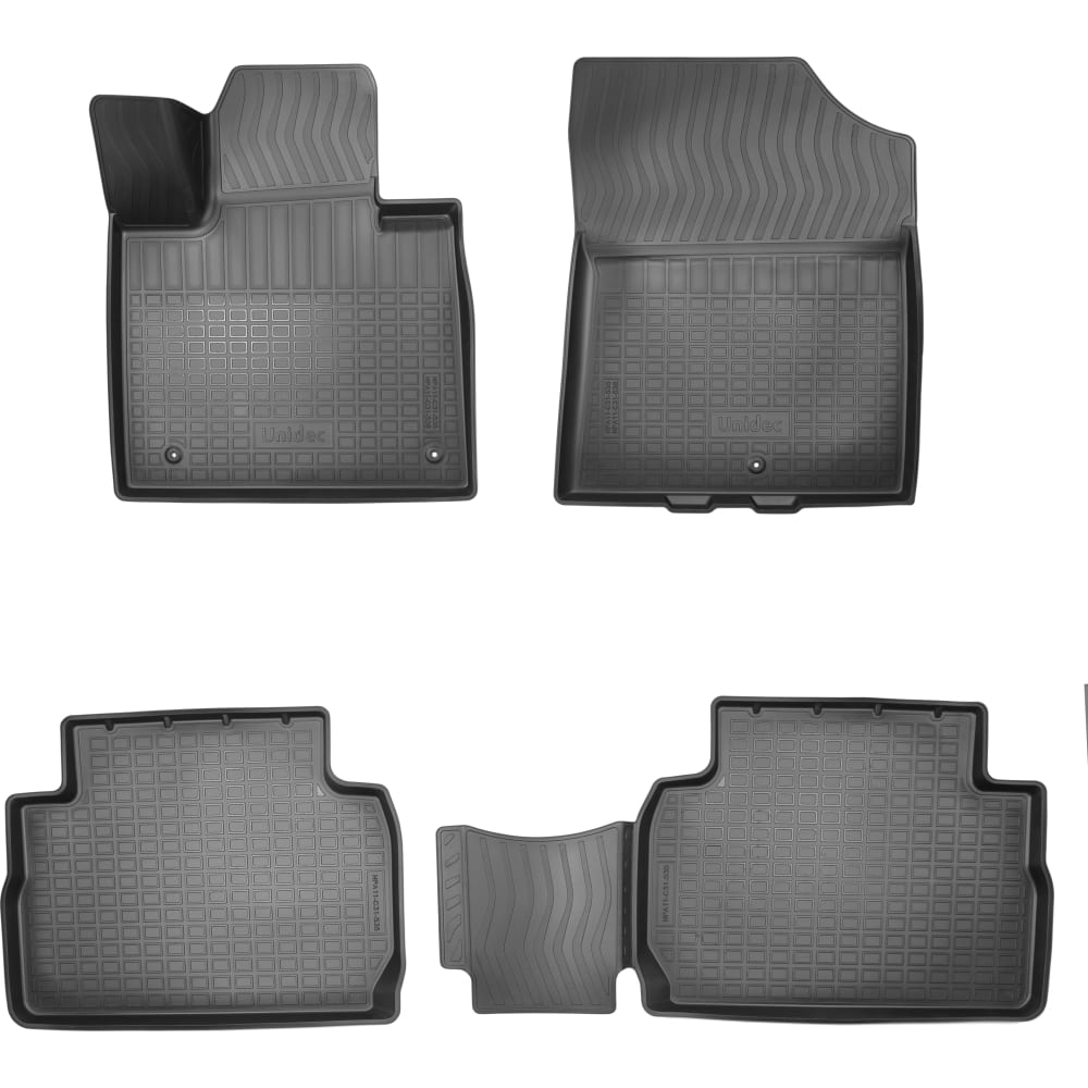 Салонные коврики для Hyundai Santa Fe 3D 2020 5 мест UNIDEC фаркоп тсу на kia sorento iv hyundai santa fe iv 2020 н в oris