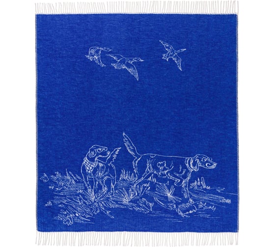 Изображение товара Плед Moroshka Klassika 2.0 130x170 см, белый/синий 926-202-01