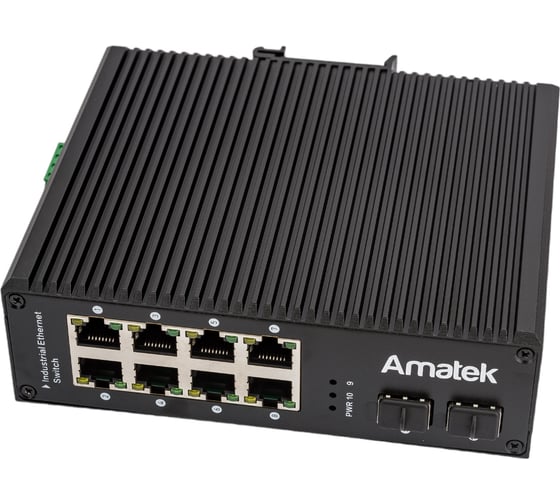 Изображение товара Промышленный коммутатор Amatek AN-SXG10P8A на 10 портов 7000658