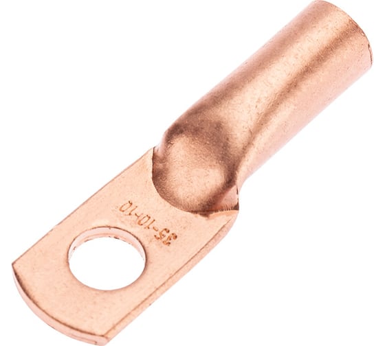 Изображение товара Медный наконечник REXANT ТМ 35-10-10 (35мм2 - d 10мм) уп.50 шт 07-5320-2