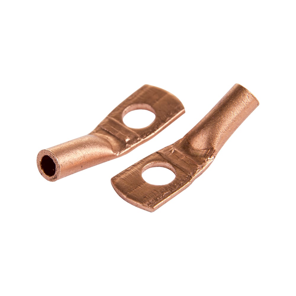 Изображение товара Медный наконечник REXANT 70-10-13 кольцевой угловой 70мм2 d 13мм уп 25 шт