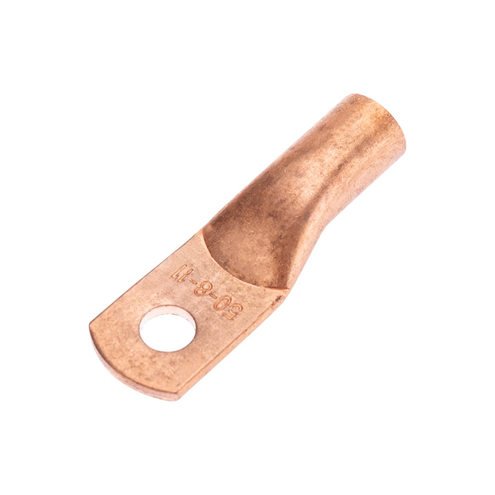 Изображение товара Медный наконечник кольцевой REXANT ТМ 50-8-11 для кабеля 50 мм2, 8 мм диаметр, 50 шт