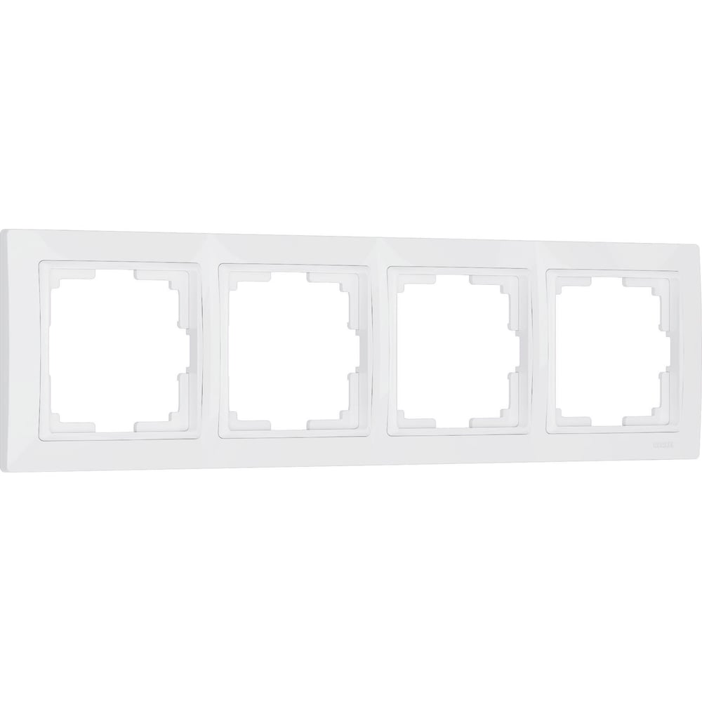 Изображение товара Рамка на 4 поста WERKEL W0042001 Snabb basic белый a051301