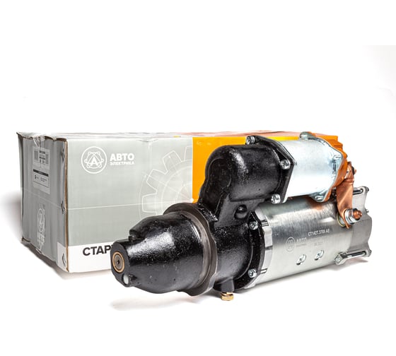 Изображение товара Стартер МАЗ/УРАЛ/КРАЗ двигатели ЯМЗ-236/-238/-240 24В/9.2 кВт z=11 АВТОЭЛЕКТРИКА СТ142Т-3708 02.1422