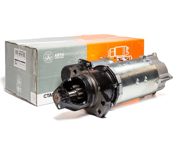 Изображение товара Стартер КАМАЗ/УРАЛ/ЛИАЗ двигатель КАМАЗ-740 24В/8.2 кВт z=10 АВТОЭЛЕКТРИКА СТ142Б2-3708 02.1421