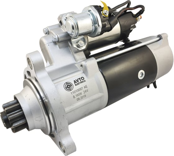 Изображение товара Стартер КАМАЗ/УРАЛ/ЛИАЗ двигатель Камаз Евро-2/3 24В/7.5 кВт z=10 АВТОЭЛЕКТРИКА СТ142-10 02.3070