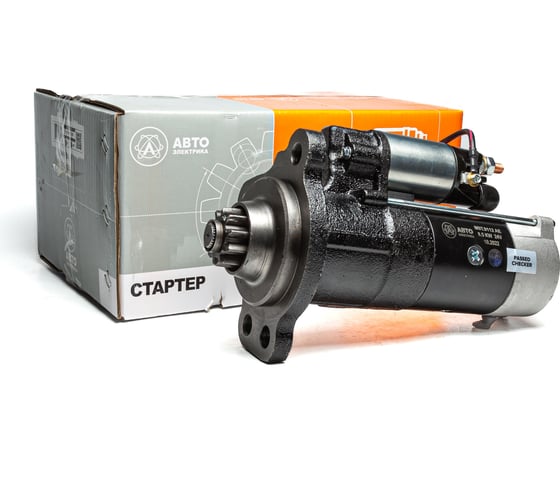 Изображение товара Стартер редукторный КАМАЗ двигатель 740 24В/8.5 кВт z=10 АВТОЭЛЕКТРИКА 8912.3708 02.1418