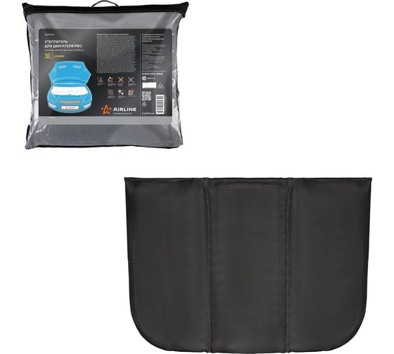 Изображение товара Утеплитель для двигателя Airline PRO, стеклоткань 260г/м2, цвет черный, 160x90 см ADAT003