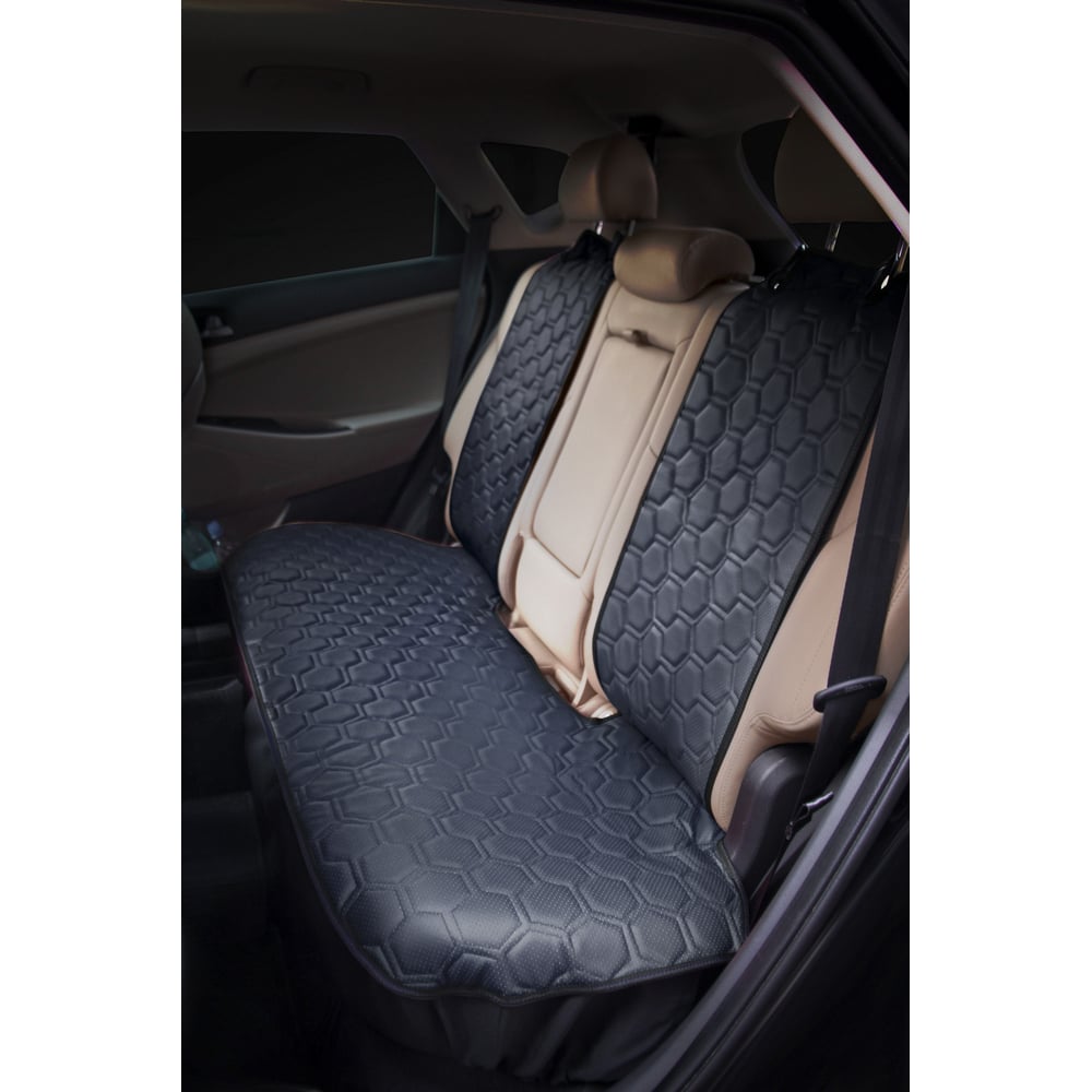 Изображение товара Накидка Airline алькантара на задние сиденья экокожа черная