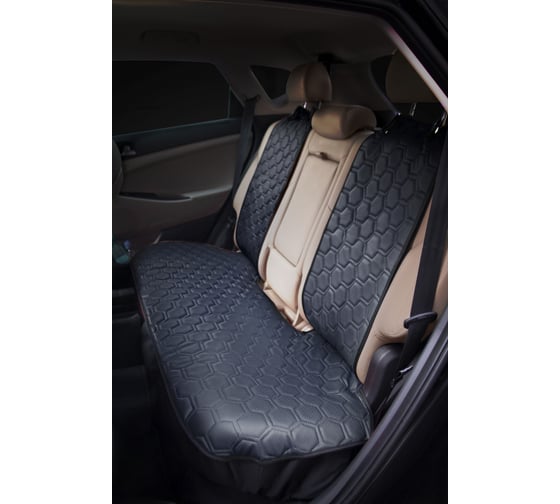 Изображение товара Накидка Airline алькантара, задняя, экокожа с перфорацией, черная ACS-SB-01