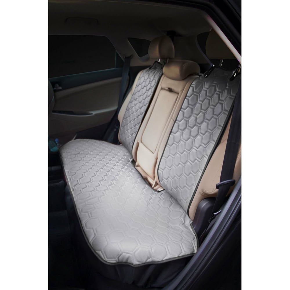 Изображение товара Накидка Airline алькантара, задняя, экокожа с перфорацией, серая ACS-SB-02