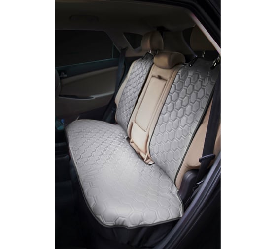 Изображение товара Накидка Airline алькантара, задняя, экокожа с перфорацией, серая ACS-SB-02