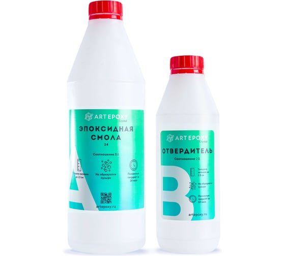 Изображение товара Эпоксидная смола для творчества (быстросохнущая) ArtEpoxy Quick, 1 кг Crystal  ВИ-21647