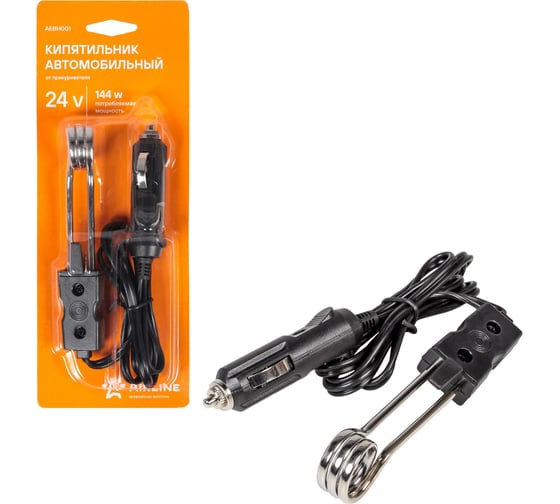 Изображение товара Автомобильный кипятильник от прикуривателя Airline 24 В AEBH001