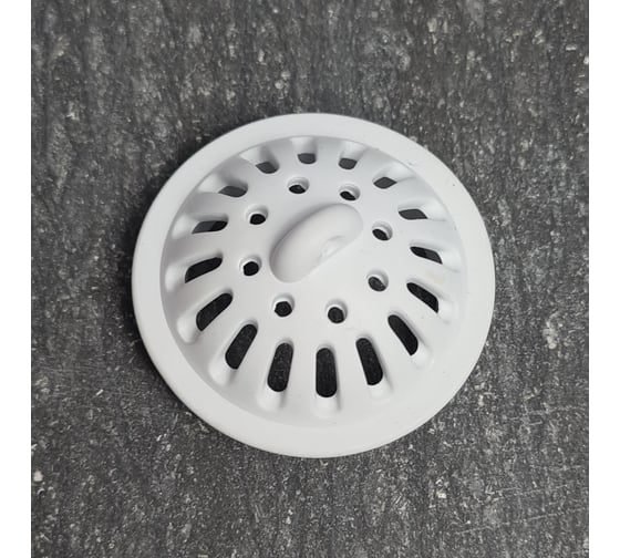 Изображение товара Ситечко-пробка для ванн, раковин Профитт диаметром 40 мм, белый 1649137