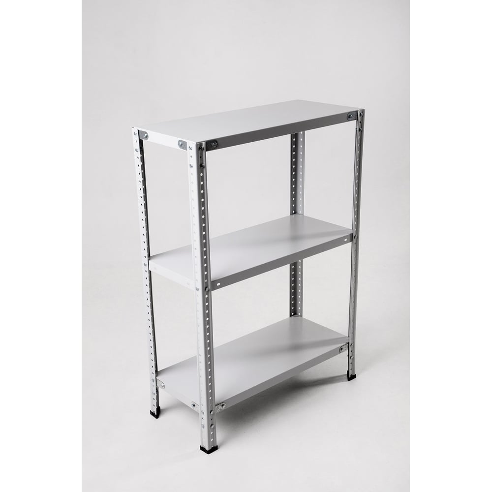 Изображение товара Стеллаж металлический 1000x1000x800 мм с 3 полками серый ООО ФУРАМА