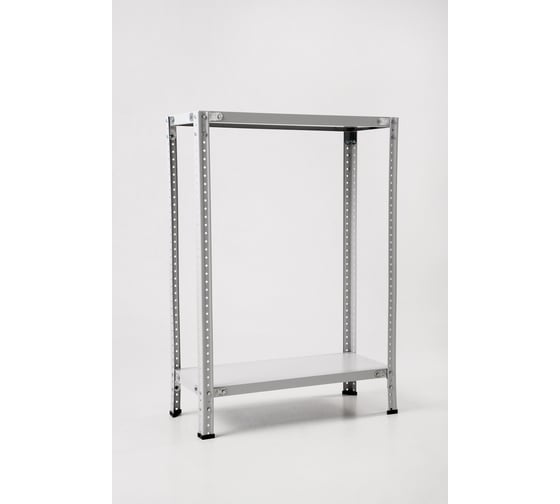 Изображение товара Стеллаж ООО ФУРАМА СТФЛ 1000x1100x300 мм, 2 полки, серый СТФЛ101130-2