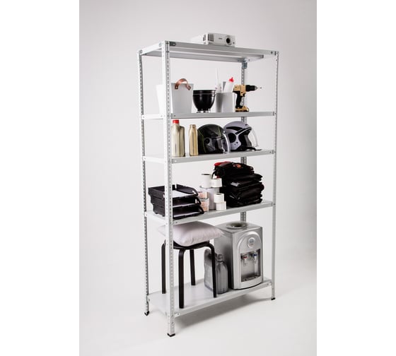 Изображение товара Стеллаж ООО ФУРАМА СТФ 1800x1000x700 мм, 5 полок, серый СТФЛ181070-5