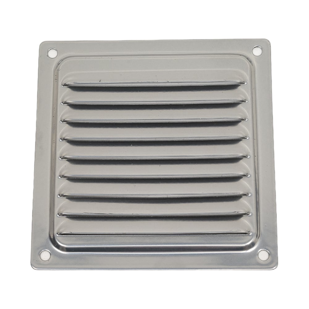 Изображение товара Решетка вентиляционная 100x100 мм хром Домарт 170927