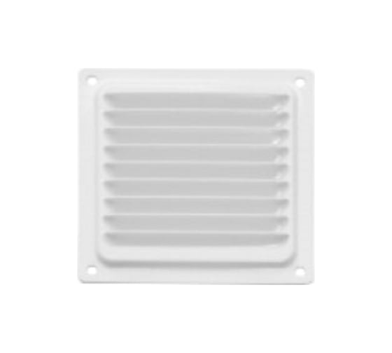 Изображение товара Решетка вентиляционная 100x100 мм, белый Домарт 170928