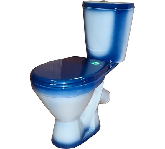 Изображение товара Унитаз-компакт Rosa Элегант синий декор Вн УнС01