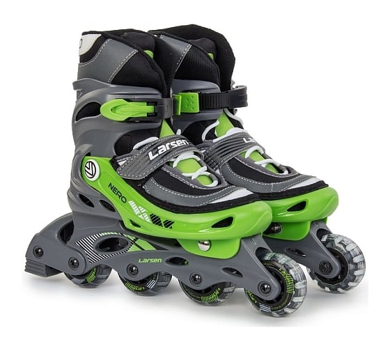 Изображение товара Раздвижные ролики Larsen Nero Green зеленые, размер S/31-34 4690222135657