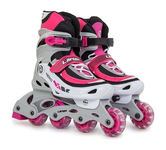 Изображение товара Раздвижные ролики Larsen Nero Pink розовые, размер S/31-34 4690222135688