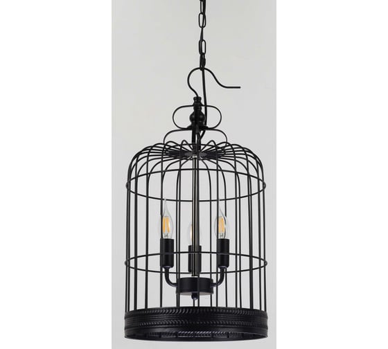 Изображение товара Подвесная люстра De Fran E14 220В 3x60Вт металл черный, SP1-2111-3B