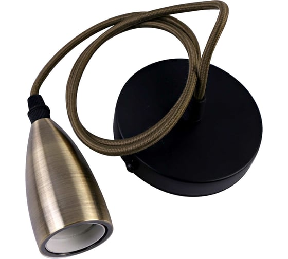 Изображение товара Подвесная люстра De Fran E27 220В 1x60Вт старая бронза +черный, SP -1822 GAB