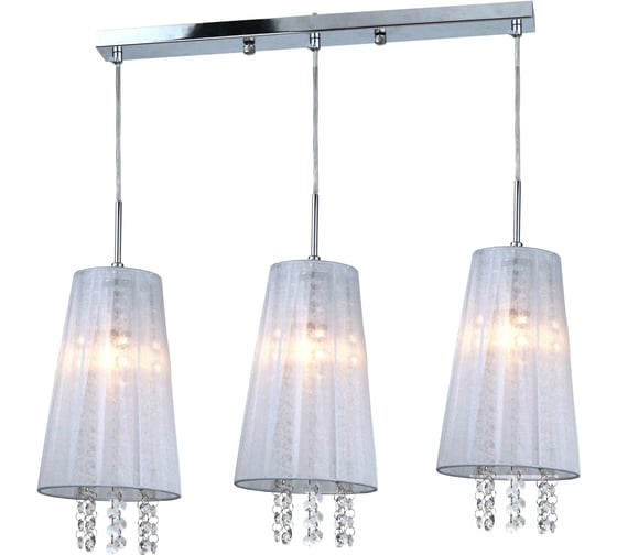 Изображение товара Люстра De Fran E27 220В 3x60Вт хром+ белый, AP5-178-3 CR+WT