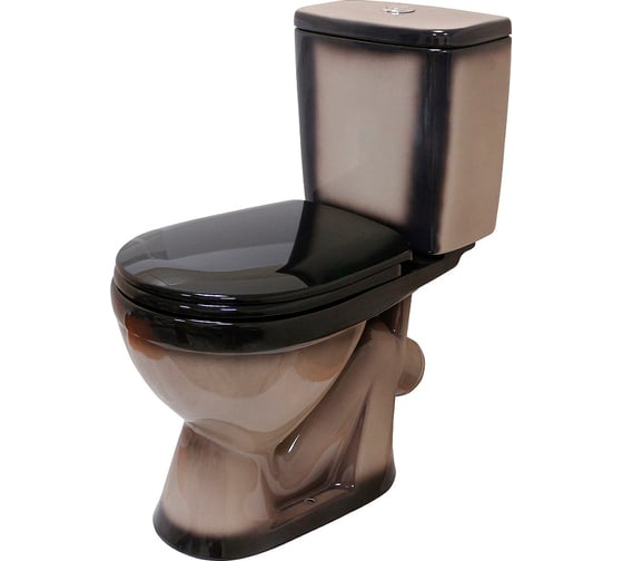 Изображение товара Унитаз-компакт Rosa Лира черный декор Вн УнЧ10