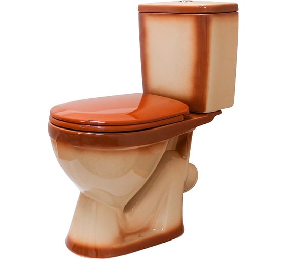 Изображение товара Унитаз-компакт Rosa Лира коричневый декор Вн УнK10