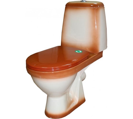 Изображение товара Унитаз-компакт Rosa Премьер коричневый декор Вн УнК04