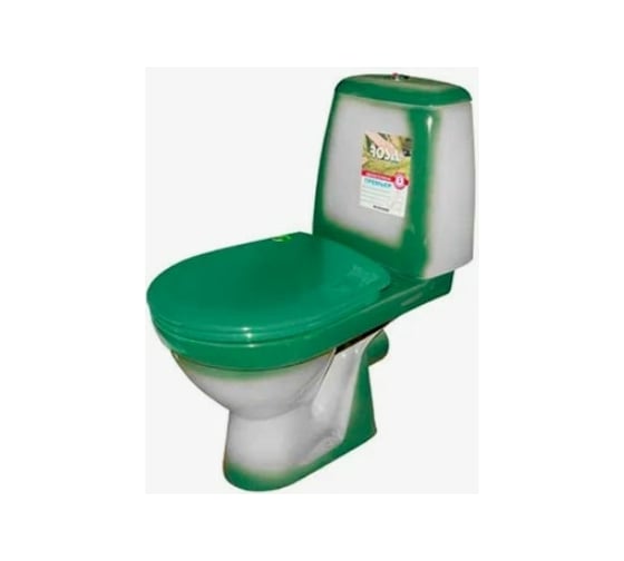 Изображение товара Унитаз-компакт Rosa Премьер зелёный декор Вн УкП312