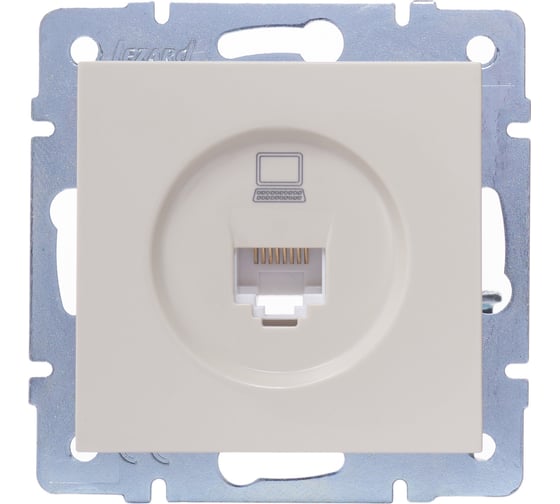 Изображение товара Компьютерная розетка Lezard VESNA крем 742-0388-139