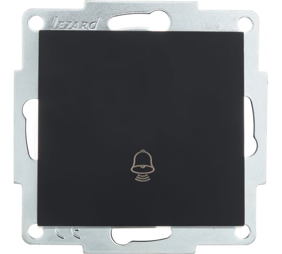 Изображение товара Кнопка звонка Lezard VESNA чёрный бархат 742-4288-103
