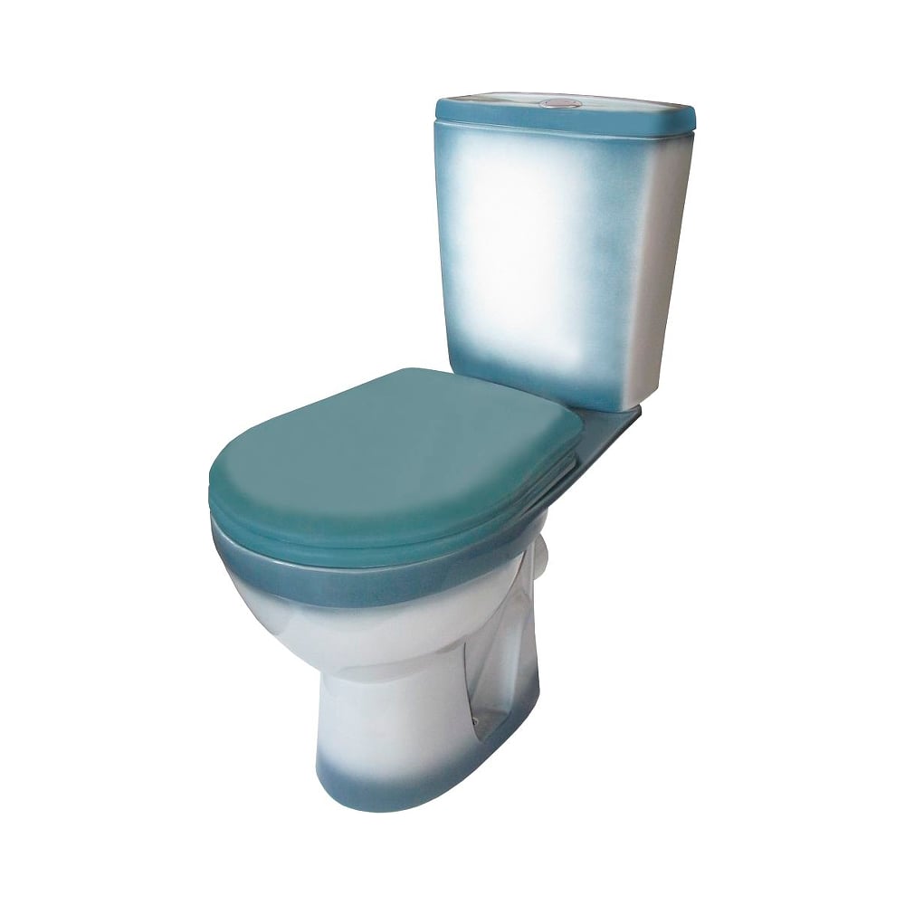 Изображение товара Унитаз-компакт Rosa Рио зеленый декор напольный с каскадным сливом