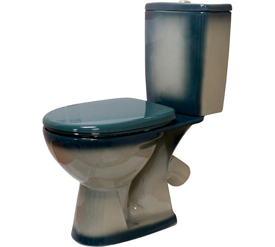 Изображение товара Унитаз-компакт Rosa Уют зеленый декор Вн УнкЗ09