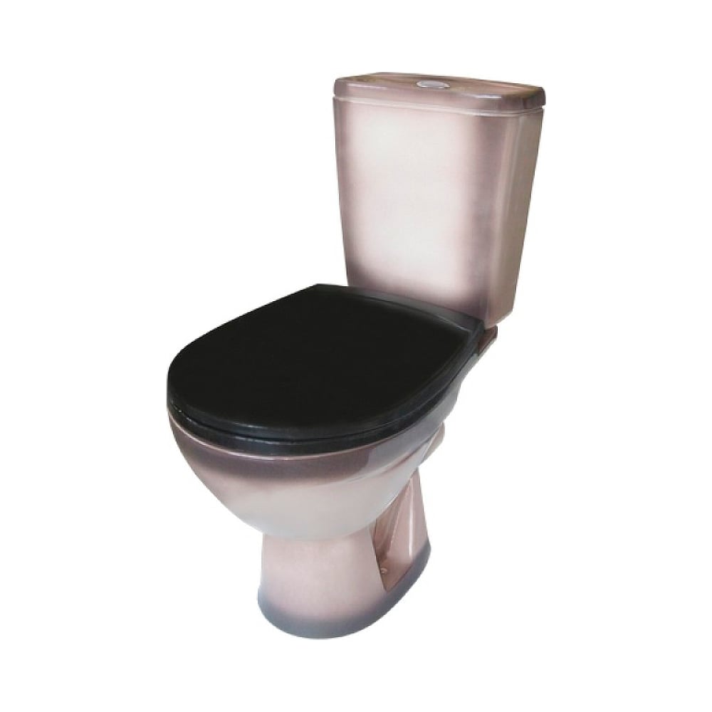 Изображение товара Унитаз-компакт Rosa Соло черный декор Вн УнБ60 с системой антивсплеск