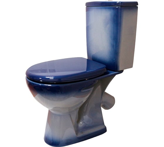 Изображение товара Унитаз-компакт Rosa Уют синий декор Вн УнкС03