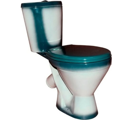 Изображение товара Унитаз-компакт Rosa Элегант зелёный декор Вн УнЗ02