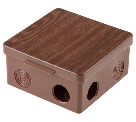 Изображение товара Распределительная коробка ЮПИТЕР ОП 100x100x50 мм бук JP7113-13