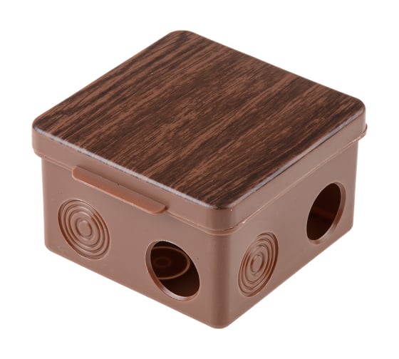 Изображение товара Распределительная коробка ЮПИТЕР ОП 80x80x50 мм бук JP7113-11