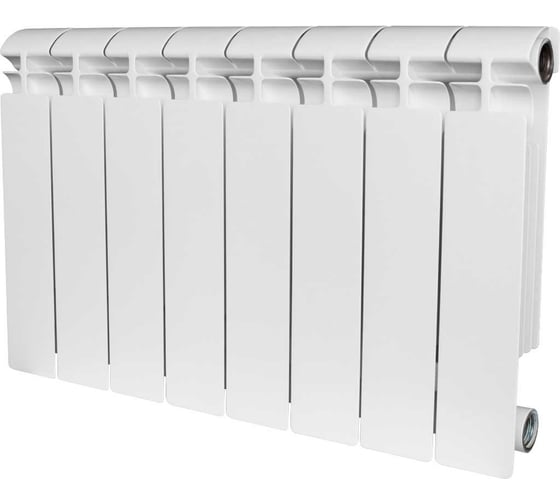 Изображение товара Алюминиевый радиатор STOUT ALPHA 350 8 секций, боковое подключение SRA-2310-035008 RG00908P2TLDT0