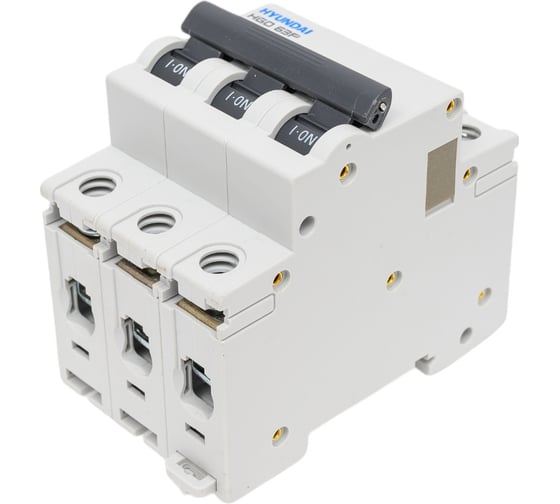 Изображение товара Автоматический выключатель Hyundai HGD63P 3PMBS0000C 00063 3п, 63А, 10kA, хар-ка B 13.04.000989